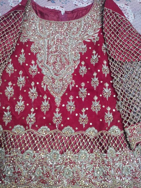 mehroon bridal lehnga 4