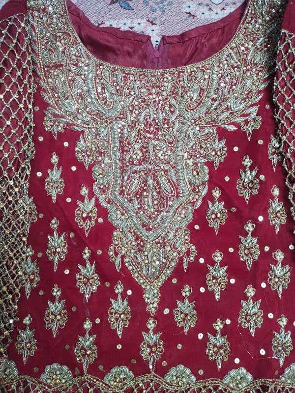 mehroon bridal lehnga 5