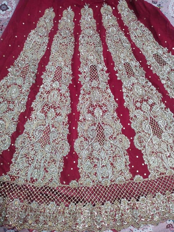 mehroon bridal lehnga 7