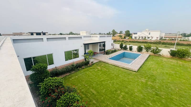 4 Kanal Farmhouse Furnished Available For Sale In Chaudary Farms On Main Barki Road 0