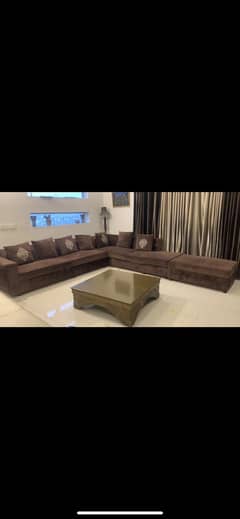 9 seater L shape sofa