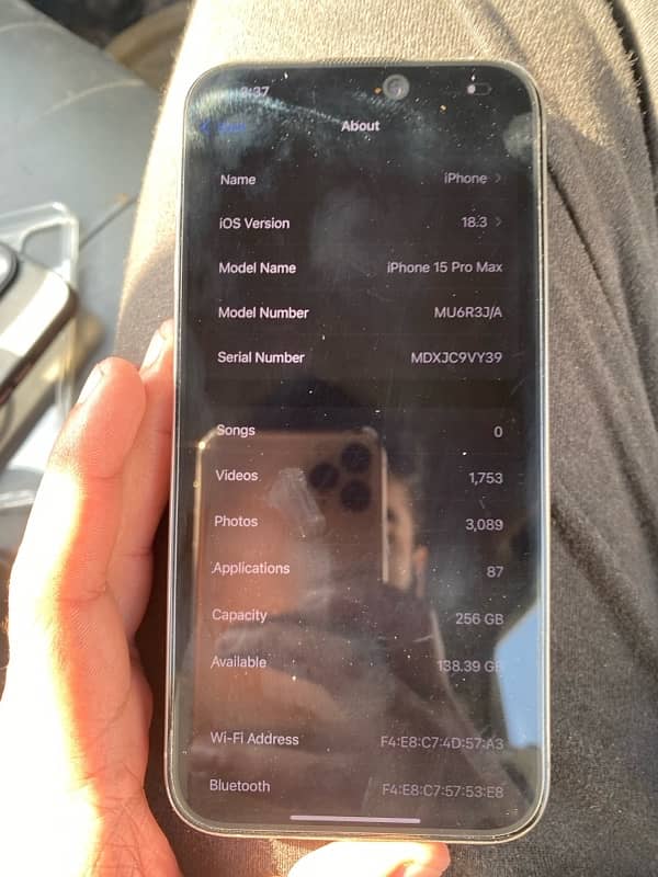 iPhone 15 pro max 256gb 0