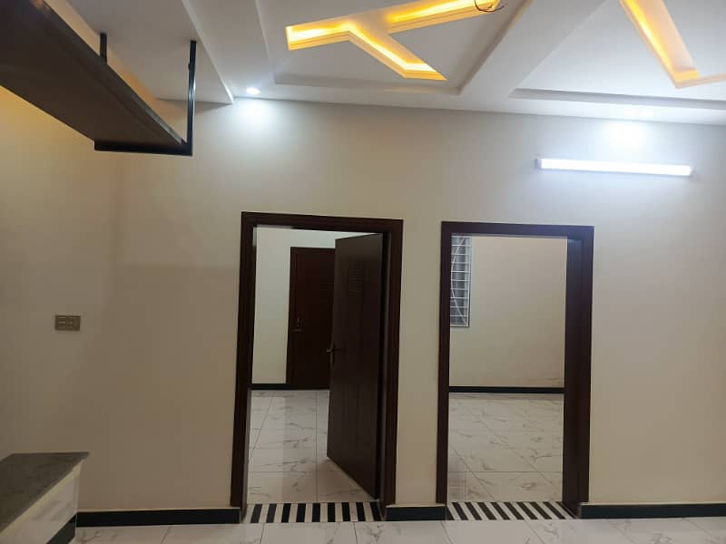 Ultra Designer Beutiful 6 Marla One and Half Story House for Sale With All Facilities in Airport Housing Society Near Gulzare Quid Express Highway Gulberg Greens Residencia 9