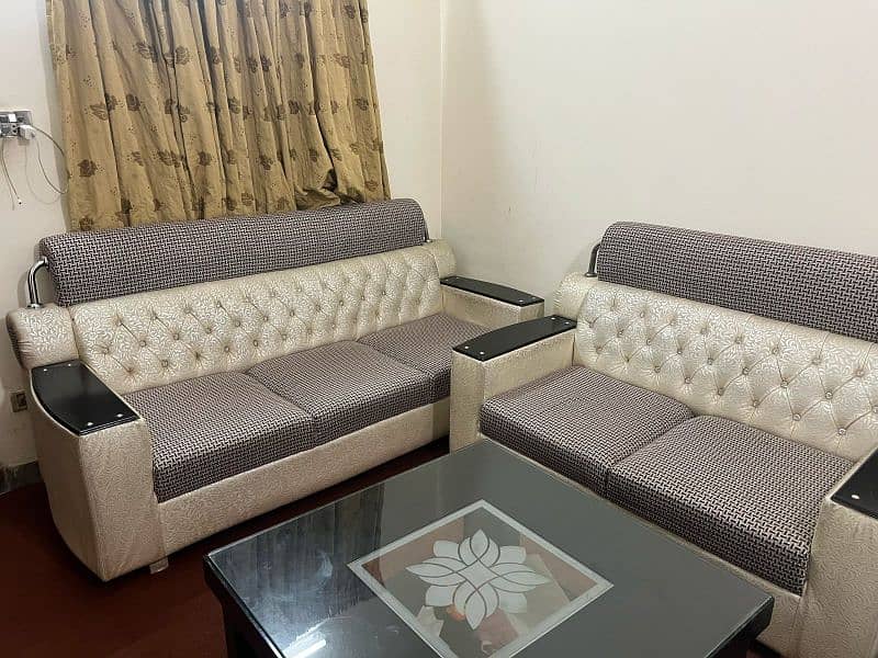 7 setaer Sofa Set + 2 seater single seat for sale 0