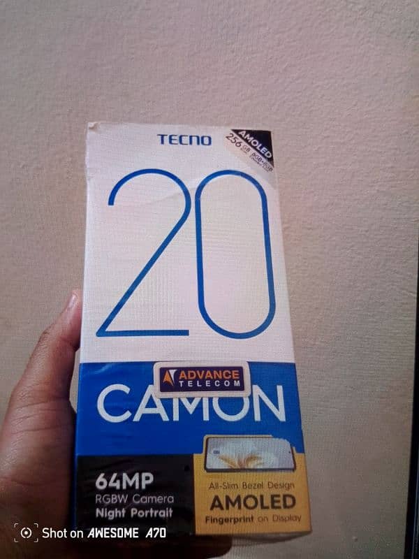 Tecno Camon 20 with Box Charger 6