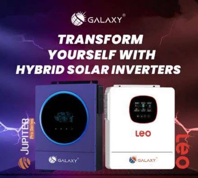 Galaxy Solar inverters voltronic based life time warranty 4kw 6kw 9