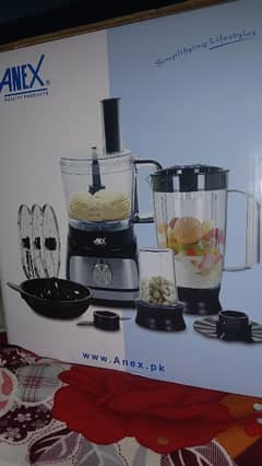 Anex Food factory,Kitchen Robot,Chopper Blender,600 Watt copper Motor.