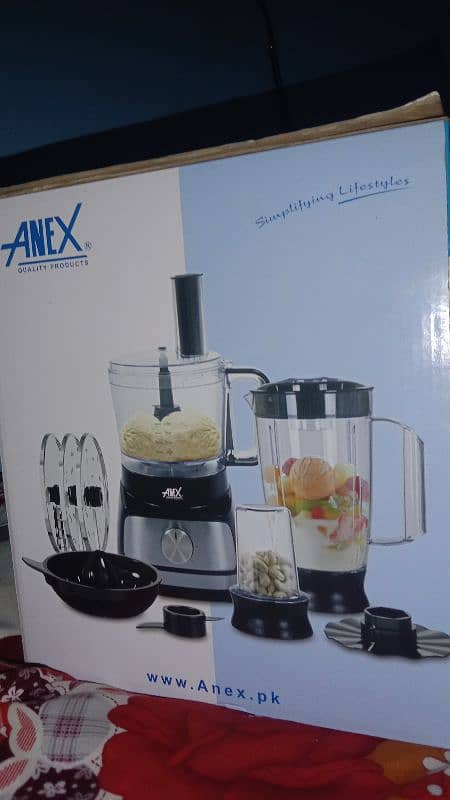 Anex Food factory,Kitchen Robot,Chopper Blender,600 Watt copper Motor. 6