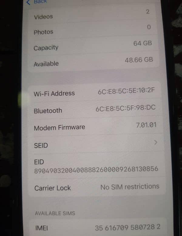 Iphone 64gb NON PTA 2