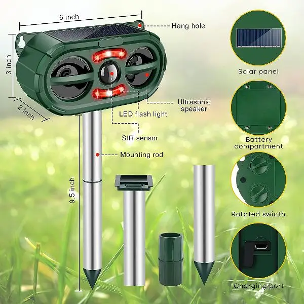 birds Ultrasonic Animal Repeller waterproof — photo 4