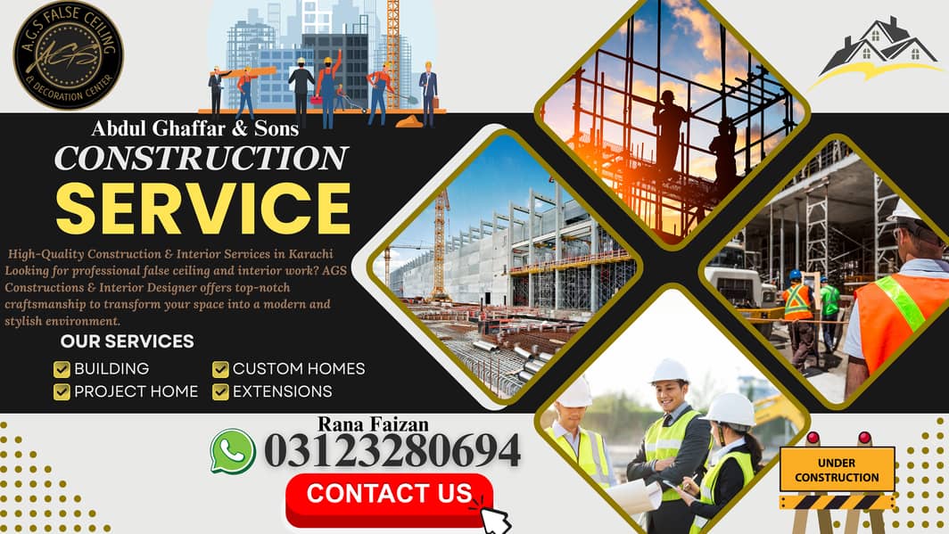 House Construction - Services in Karachi,interior designing,renovation 0