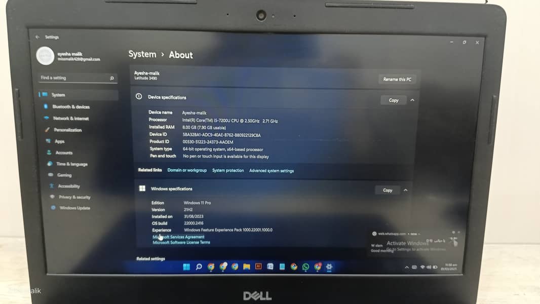 URGENT SALE. . . Dell latitude 3490  i5 7th generation 3