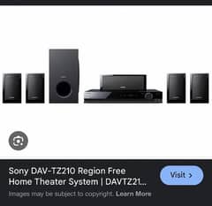 SONY Home Theater DAV TZ 210