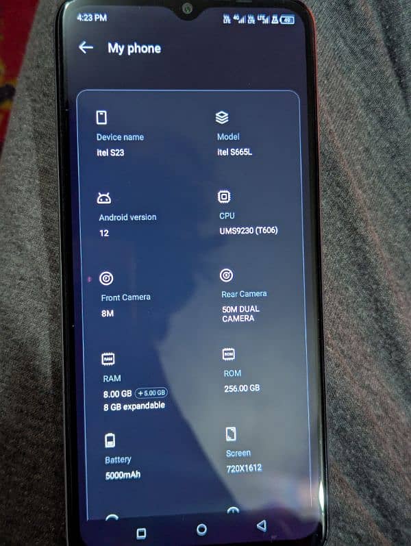 Itel S23 | 8+8 RAM | 256 GB ROM | Dual PTA Approve 1