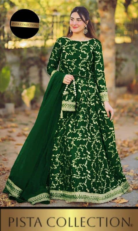 STUNNING GREEN Embroidered lehnga 1