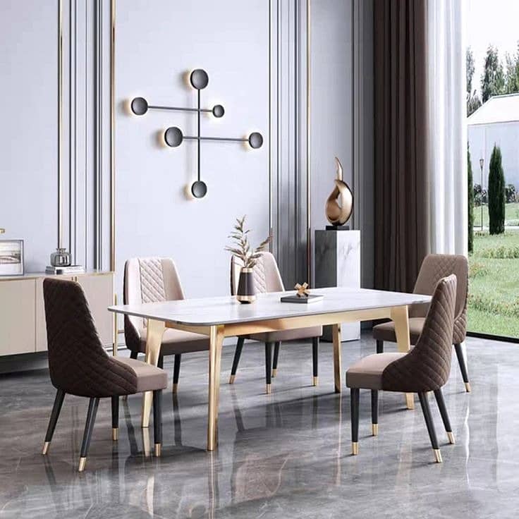 Dining Table - 6 Seater Dining Table - Dining Table With Dining Chair 6
