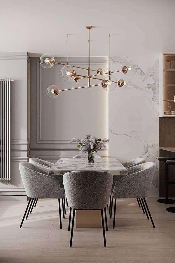 Dining Table - 6 Seater Dining Table - Dining Table With Dining Chair 12