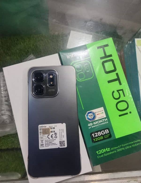 Infinix Hot50i 6/128 for sale 10/10 just used 4 months 0