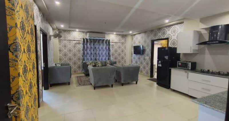 Cube 2 bedroom furnished apartment available for rent in bahria enclave Islamabad 2