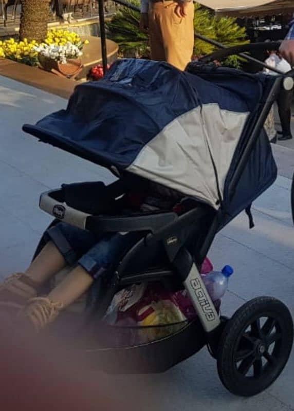 pram/chicco activ 3 jogging pram stroller original imported 4