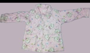 girls pink sheep night suit