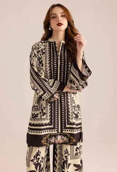 2 PC's Women's Stitched Printed Suite