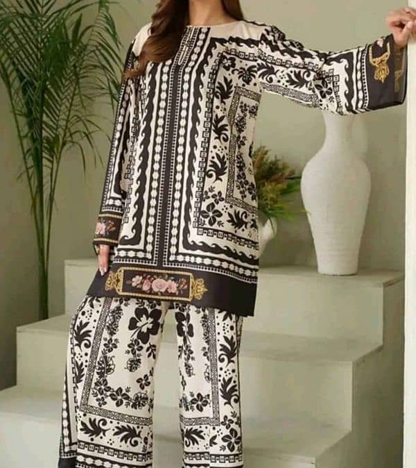 2 PC's Women's Stitched Printed Suite 2