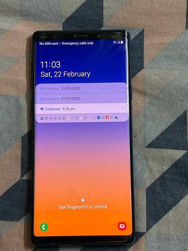Samsung Galaxy Original Note-9 in Excellent scatchless condition 1