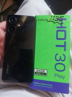 Infinix Hot30 play 4+4/64 with box