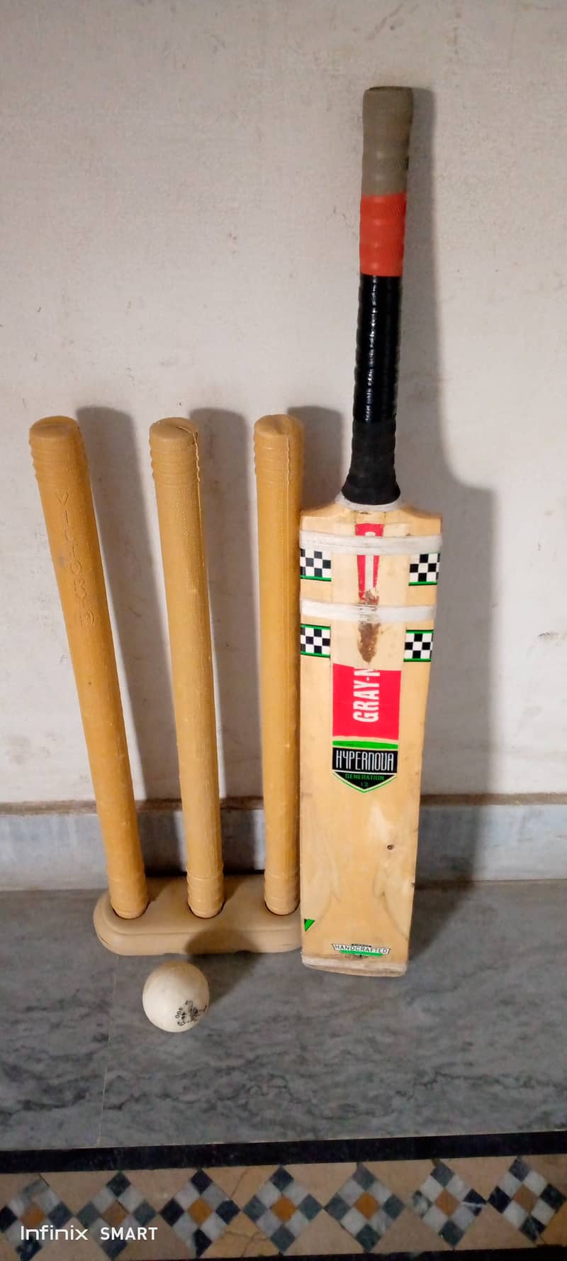 Used and repair tape ball bat +wicket+100 gram football 1