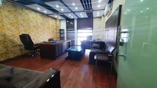 800 sqft Fully Furnished Office Original Pics Main Boulevard Gulberg For Rent