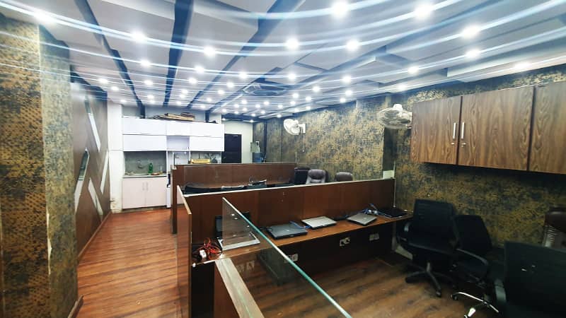 800 sqft Fully Furnished Office Original Pics Main Boulevard Gulberg For Rent 7