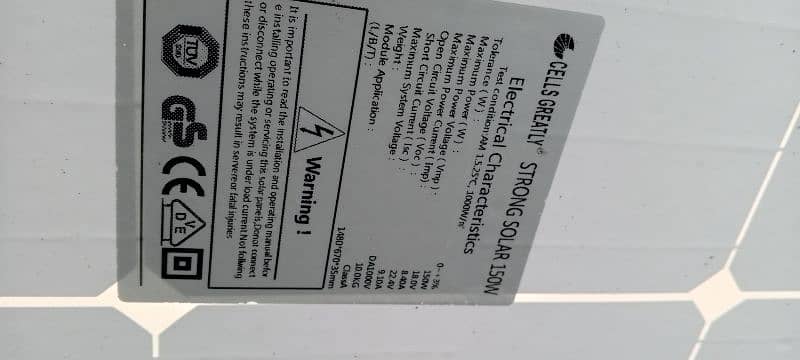 Solar Panels 150 Watts-7 panels 6