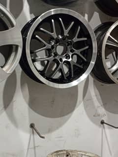 Alloy rim 15 inch =100/114 multi pcd final price ha