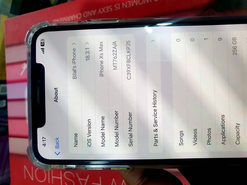 iphone xs max 256gb Official PTA 4