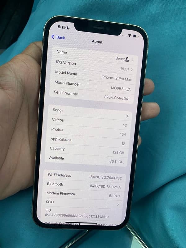 iphone 12 pro max jv 128 gb 7