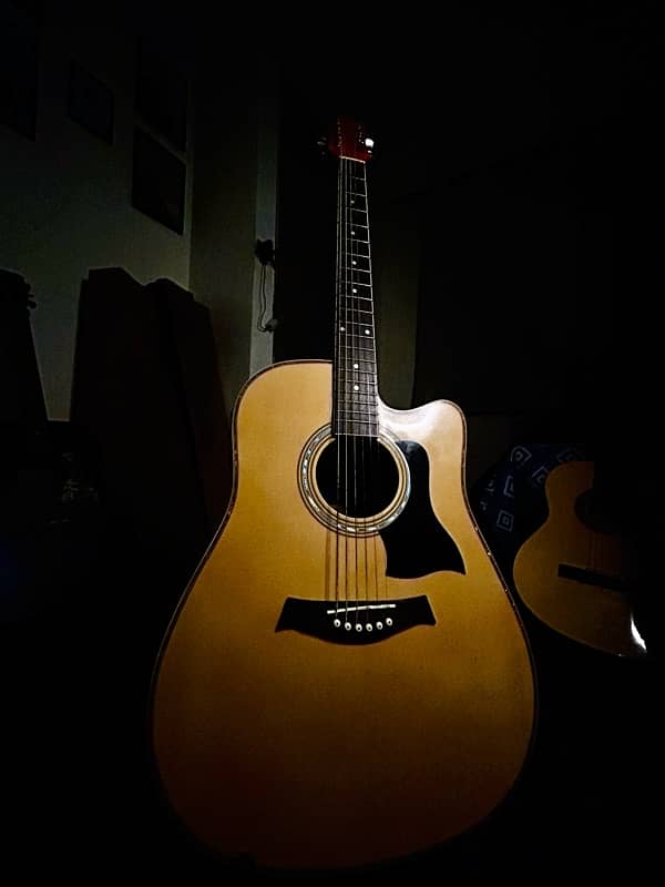 caeser jumbo semi acoustic guitar 1