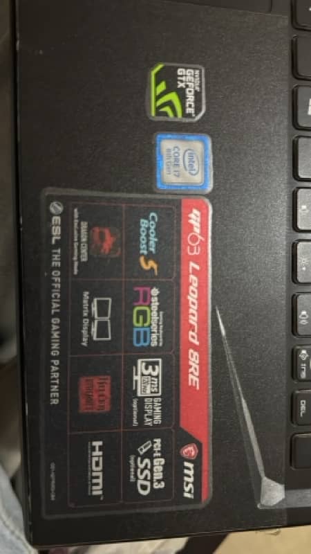 URGENT SALE | MSI GAMING LAPTOP 6GB 1060 Card, 16GB DDR4 Ram 3