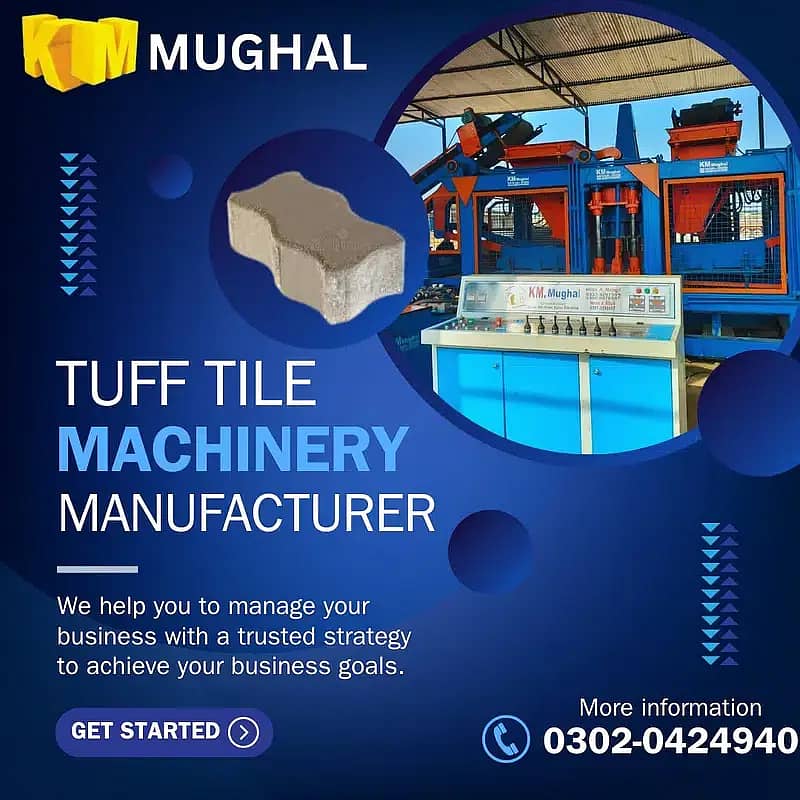 Block making machine price in pakistan, tuff tiles, Pavers, bricks. 10