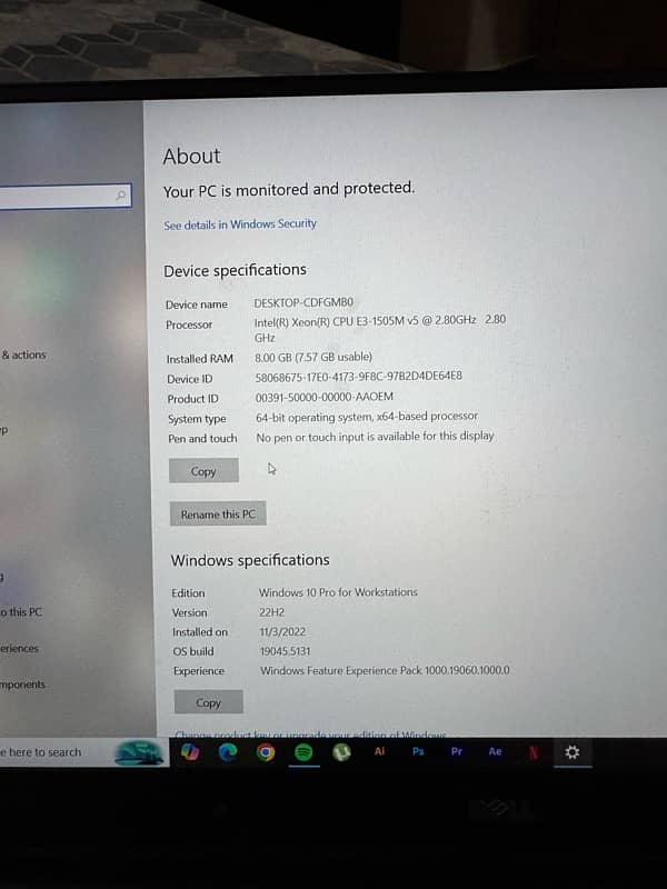 URGENT SALE | Dell Precision 5520 Graphics & Gaming Laptop 4