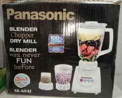 panasonic blender, grinder, dry mill (3in 1) brand new