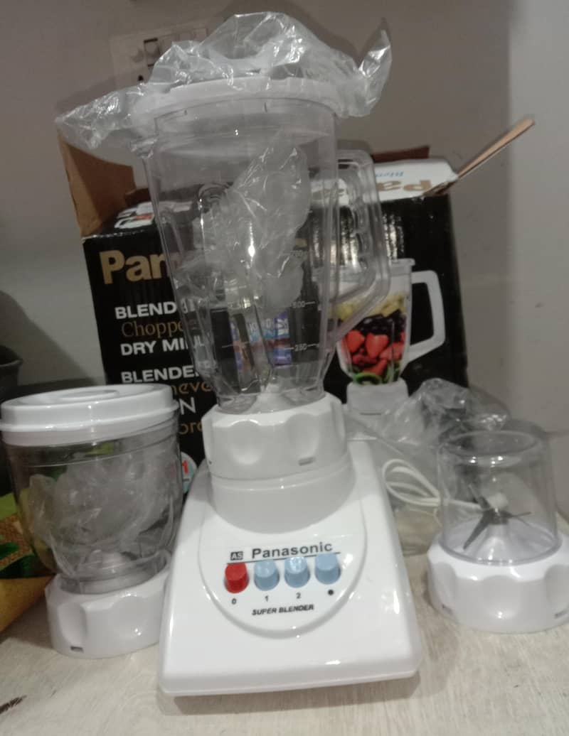 panasonic blender, grinder, dry mill (3in 1) brand new 7