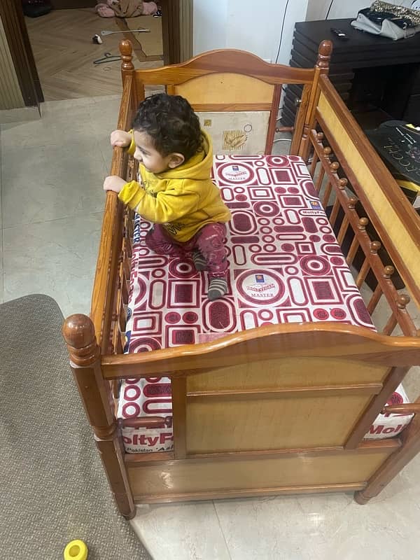 Child Cot Imported with Mattress 1