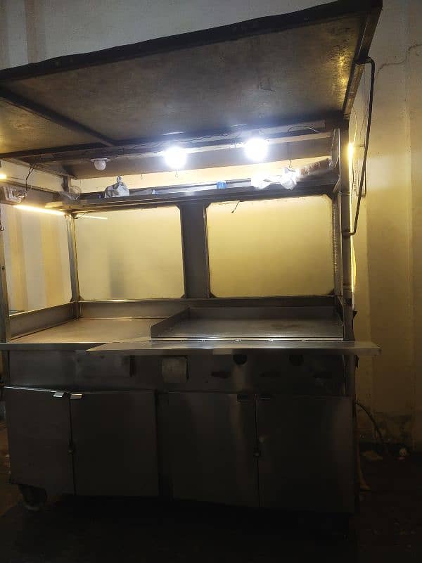 movable steel counter for fastfood 1