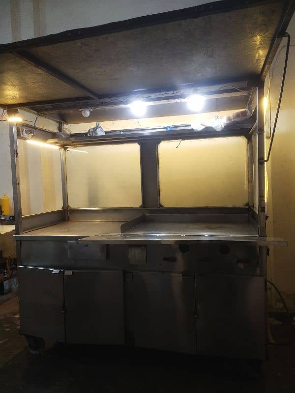 movable steel counter for fastfood 4