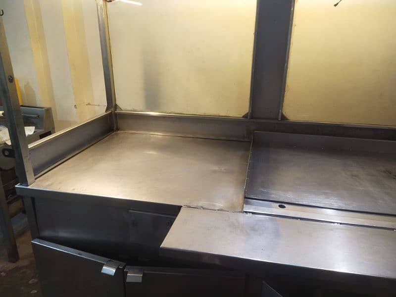 movable steel counter for fastfood 6