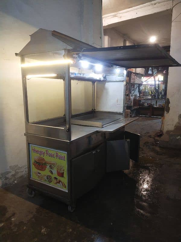 movable steel counter for fastfood 11