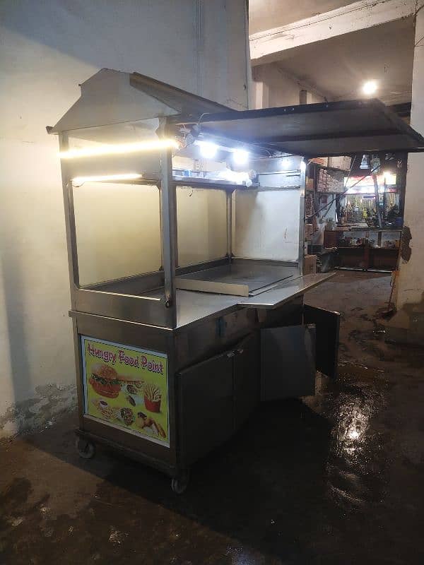 movable steel counter for fastfood 12