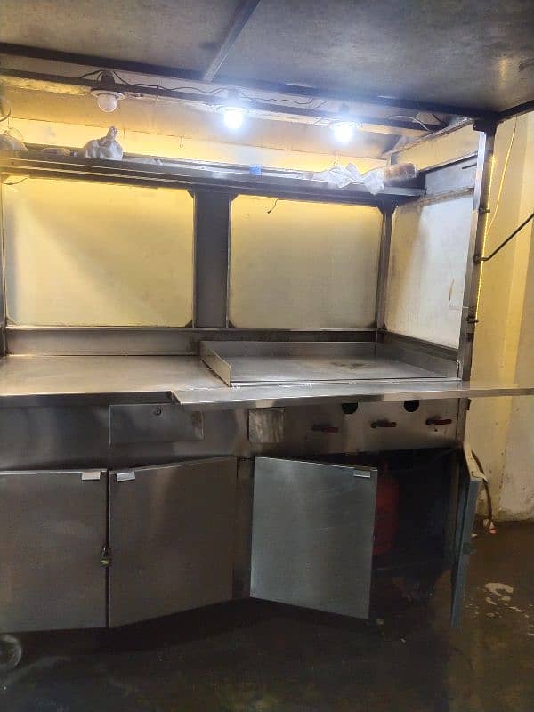 movable steel counter for fastfood 15