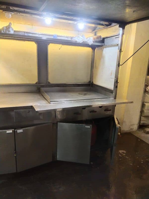 movable steel counter for fastfood 17